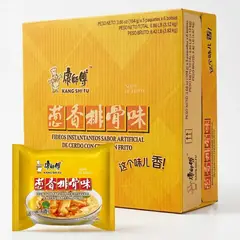 GENERICO - Caja Con 30 Ramen Instantáneos Kangshifu Cerdo con Cebollin Frito de104g