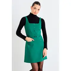 IO - Vestido Liso Mujer Verde