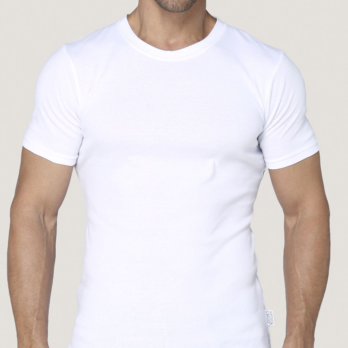 LADY GENNY - Camiseta Cotton Rib Manga Corta Cuello Redondo