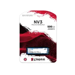 KINGSTON - Unidad SSD NV3 500GB M.2 2280 NVMe PCIe 4.0 x4 SNV3S/500G