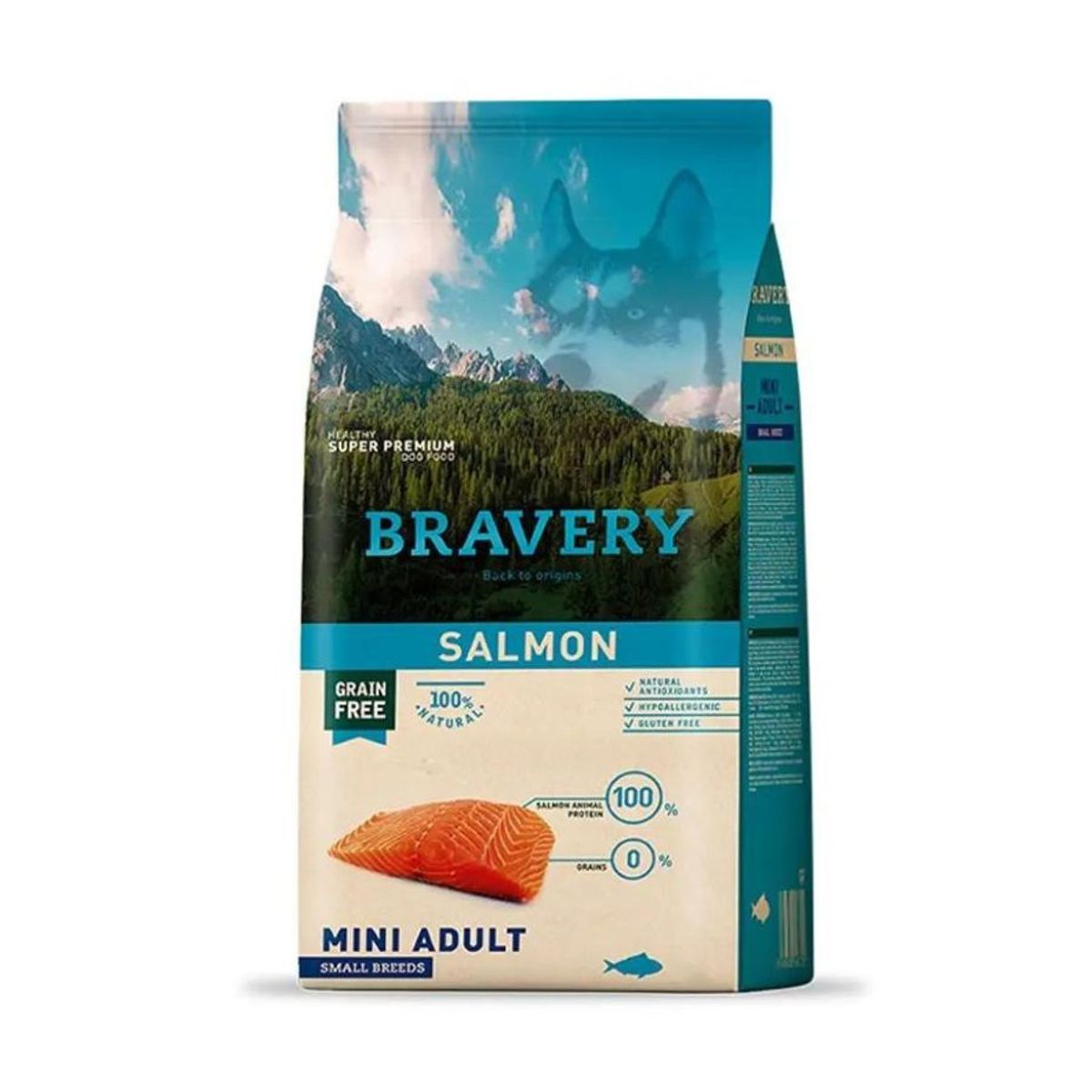 BRAVERY - Bravery 2kg Salmon mini adult