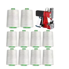 GENERICO - Hilo 100% Poliéster Para Sacos Cosedora Blanco Pack 10 genérico blanco