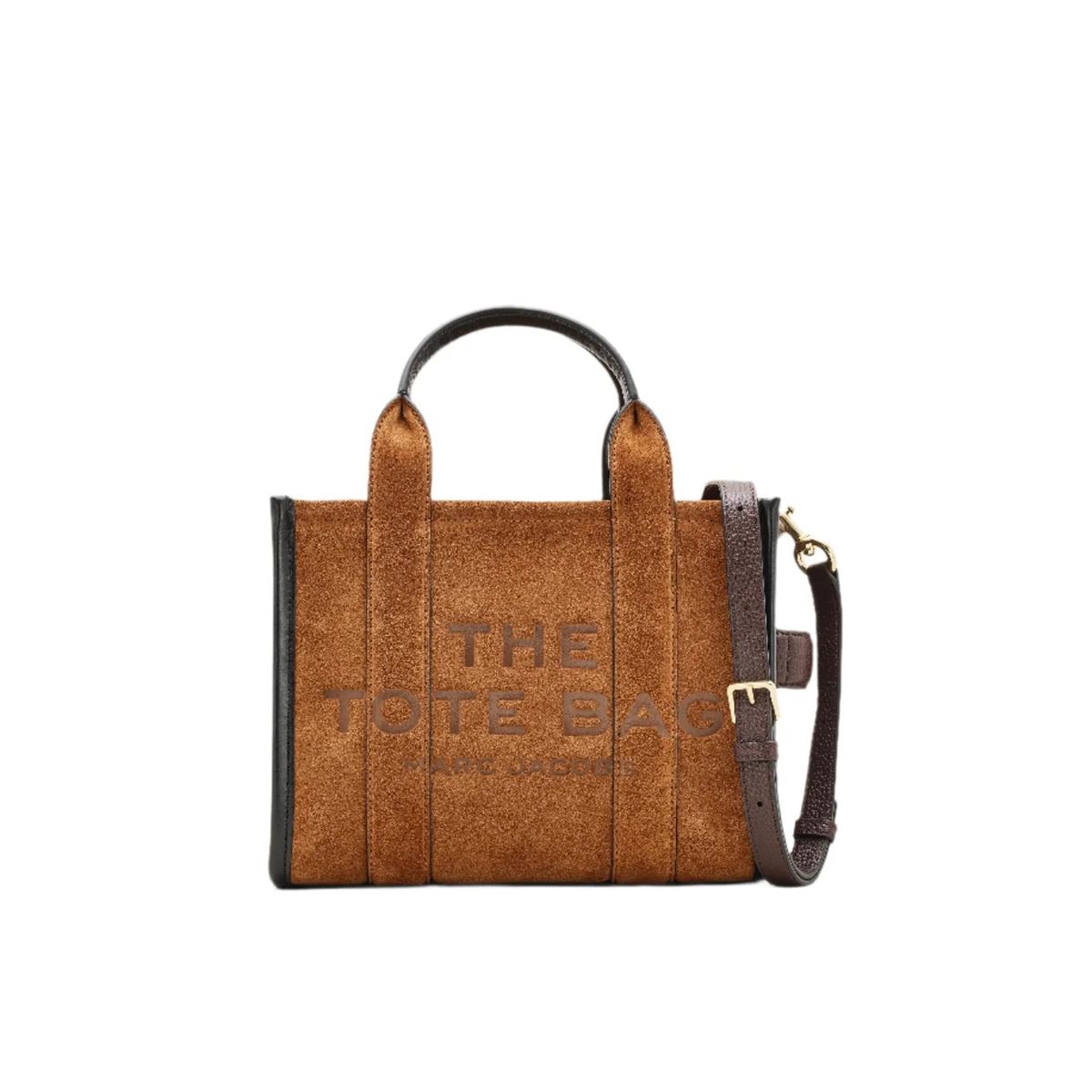 MARC JACOBS - Bolso The Small Tote Suede Leather-Copper