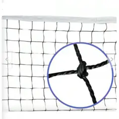 GENERICO - Red De Voleibol PRO 4mm Protección UV Esquinas Reforzadas Cuerda De Acero Arriba