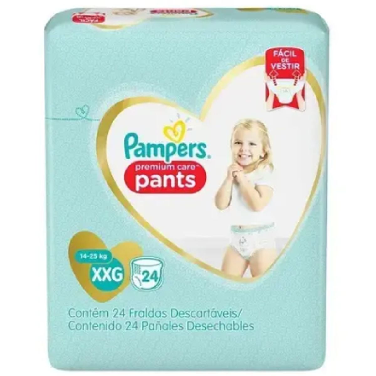 PAMPERS - Pañales Pampers Pants Premium Care Talla XXG 24 Uds
