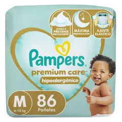 PAMPERS - Pañal Premium Care M 86 Uds