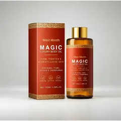 GENERICO - Aceite Corporal Reafirmante Anticelulitis Magic Luxury Body Oil Tonificante Glúteos Abdomen Muslos