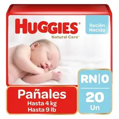 HUGGIES - Pañales Natural Care RN 20 Uds