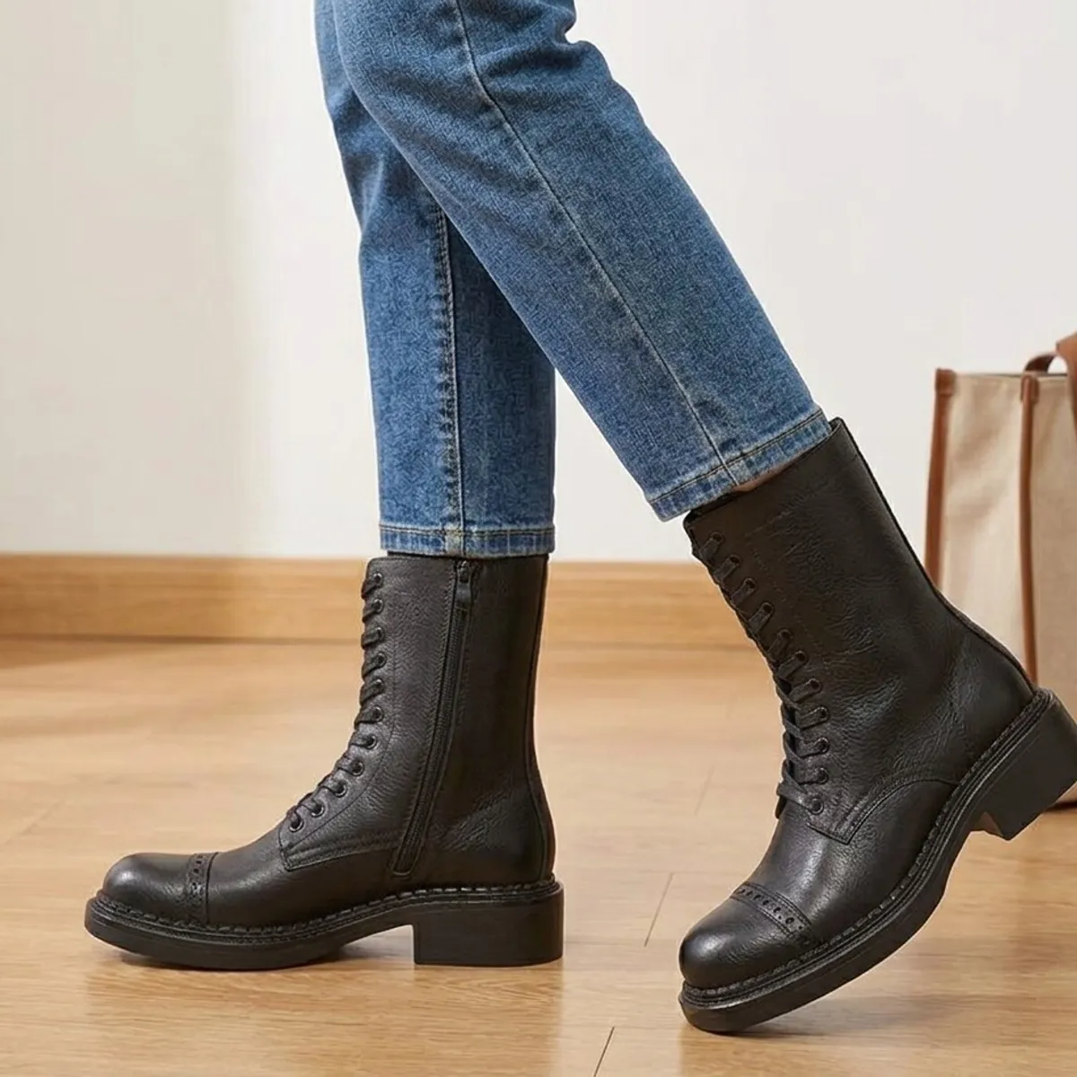 SNOOPY - Botin para Dama  Taco Bajo M665