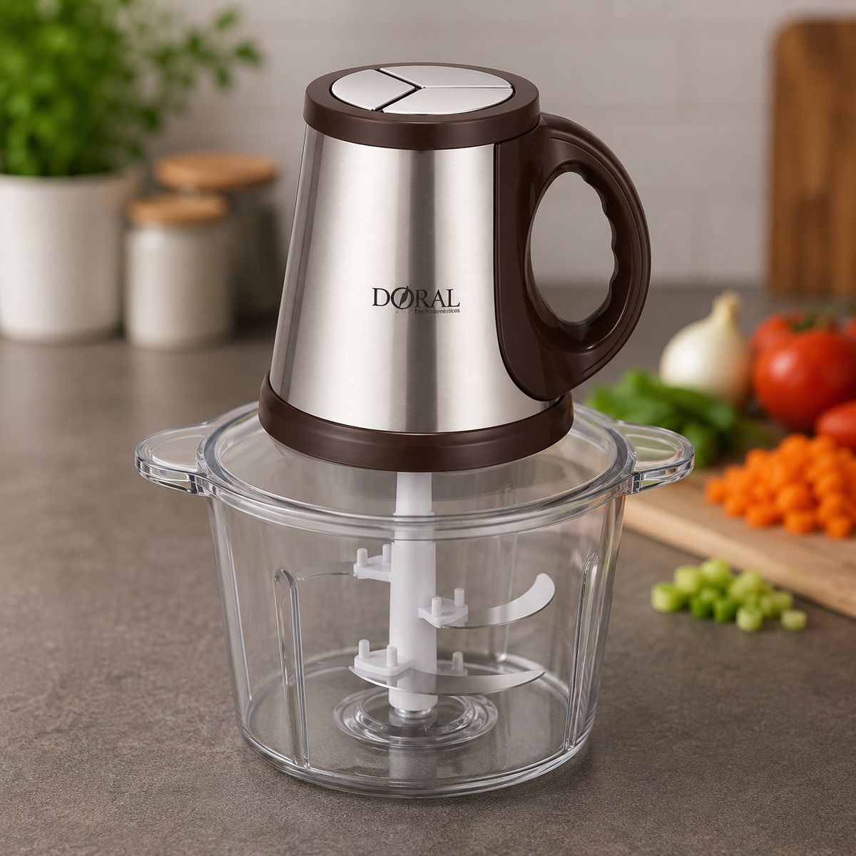 DORAL - PROCESADORA O PICADORA DE ALIMENTOS SMART COOK 2 LITROS DORAL