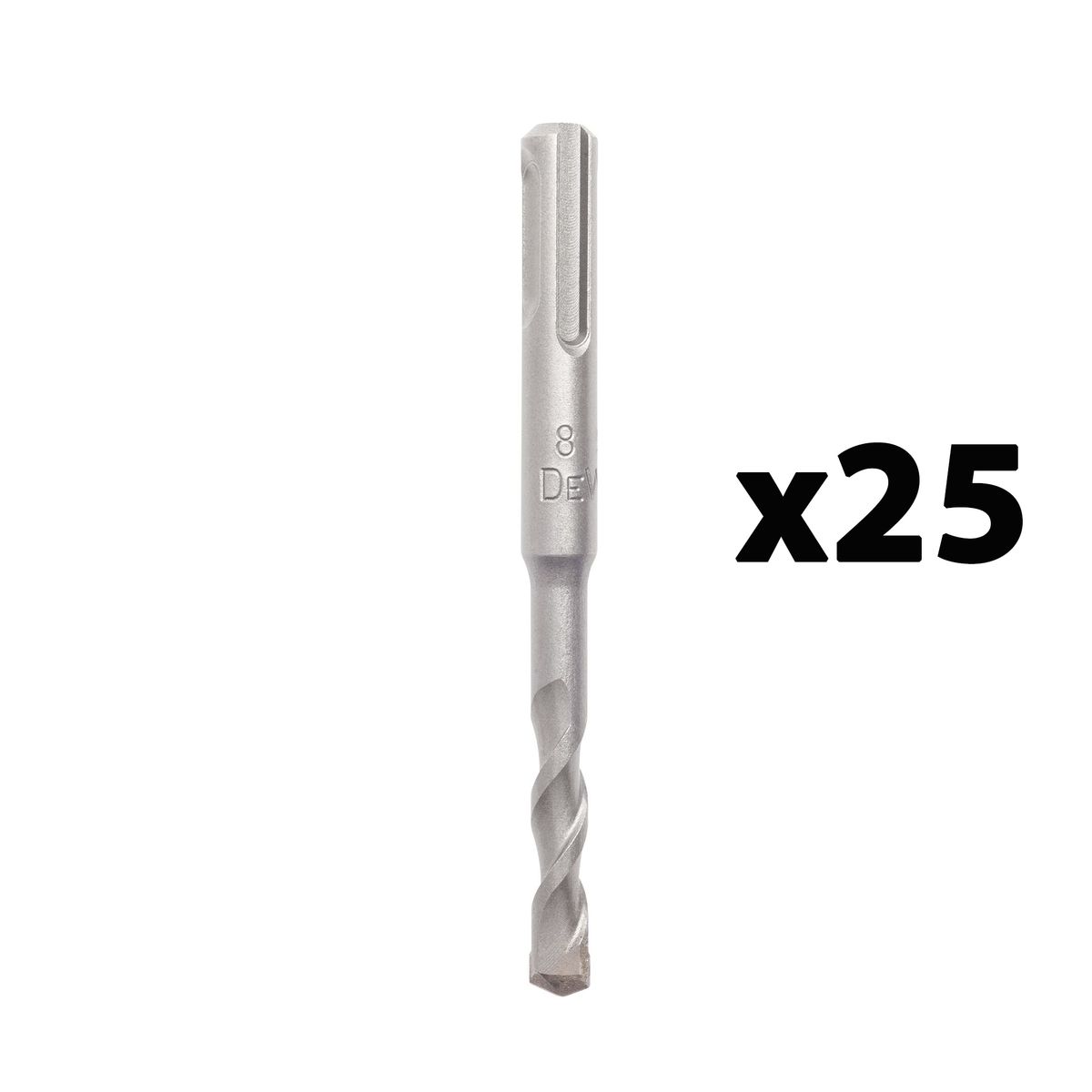 DEWALT - Set 25 brocas SDS PLUS 8x45x110mm DEWALT DW00705