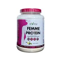 REVITTA WELLNESS - Proteína Mujer Whey + Colágeno + Fibra Femme Protein 1 Kg