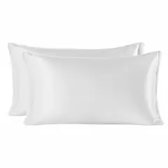 KARMAS - Pack 2 Fundas Almohada King cara frontal Seda Mulberry 19 mommes