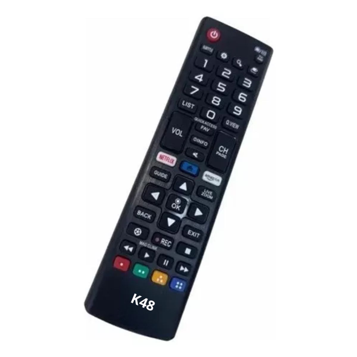 GENERICO - CONTROL REMOTO PARA TV LED SMART LG BOTON NETFLIX + PILAS