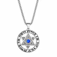 LK LUKSO - Collar Hombre Estrella de David Acero Inoxidable