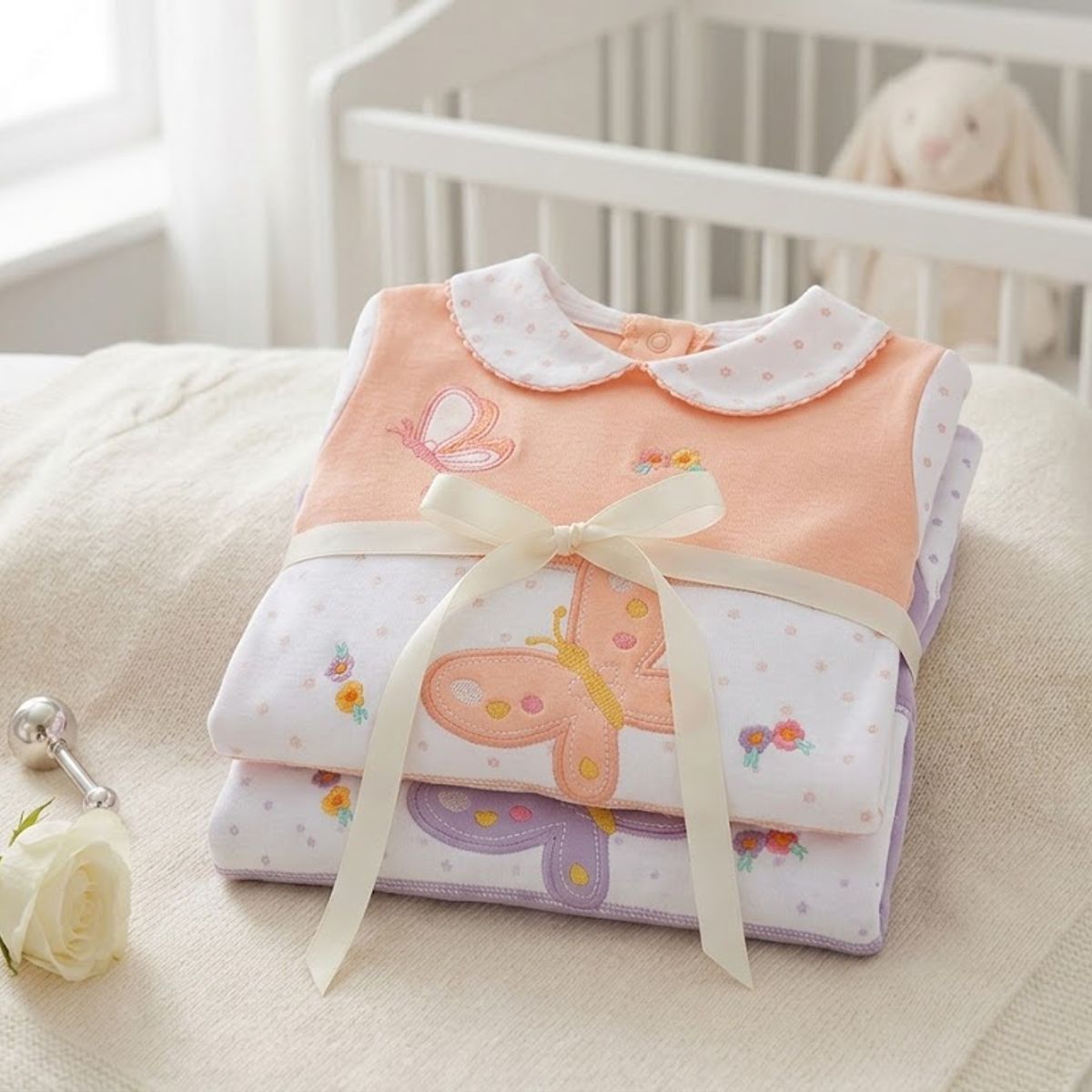 ENCANTO - Pack 2 Enteritos Bebé Unisex,Niño y Niña 100% Algodón 0/3m-Envio Gratis.