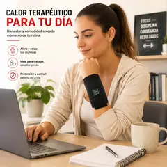 MOVI - Muñequera USB con almohadilla térmica ajustable
