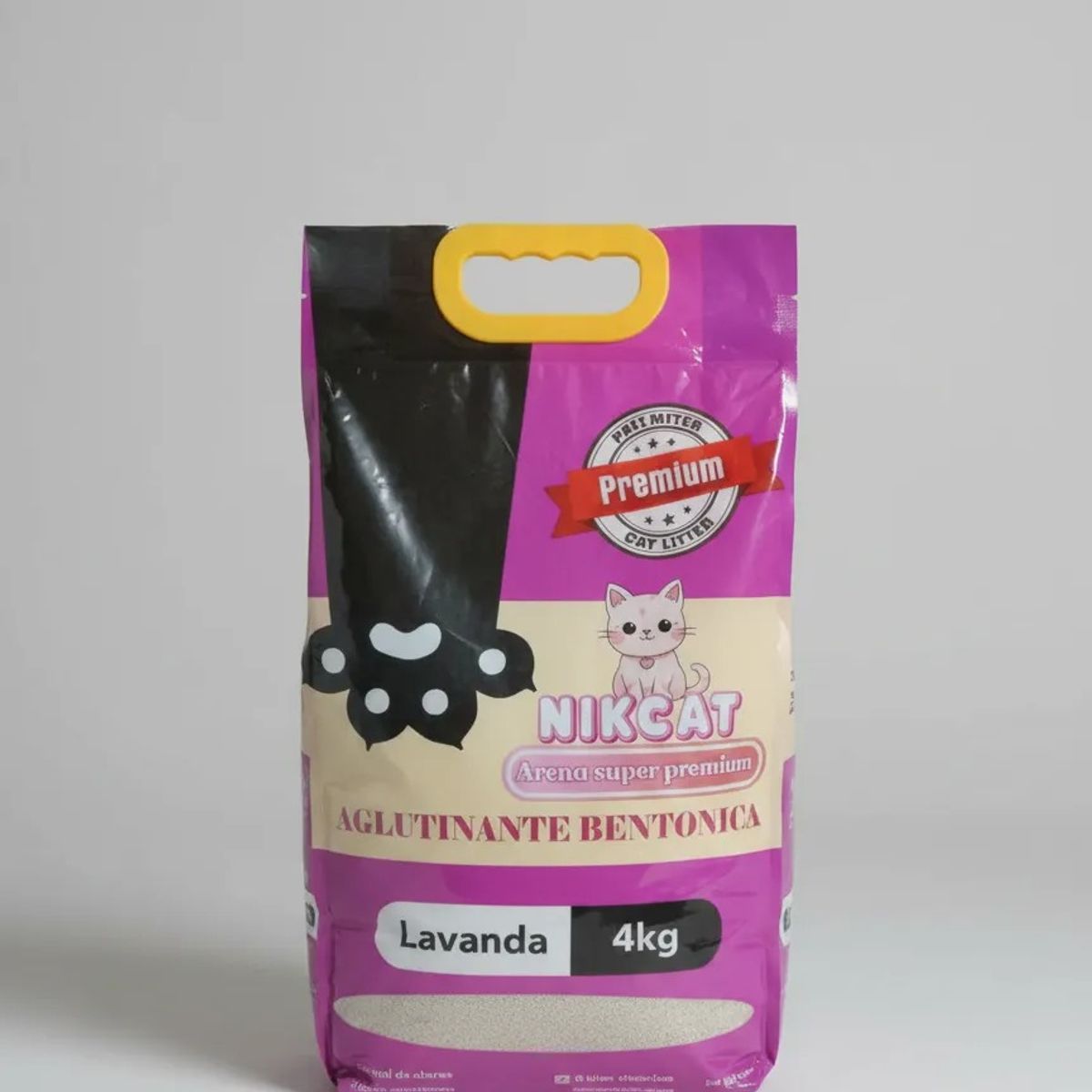 GENERICO - Arena Para Gato Nikcat Super Aglutinante Lavanda 4kg