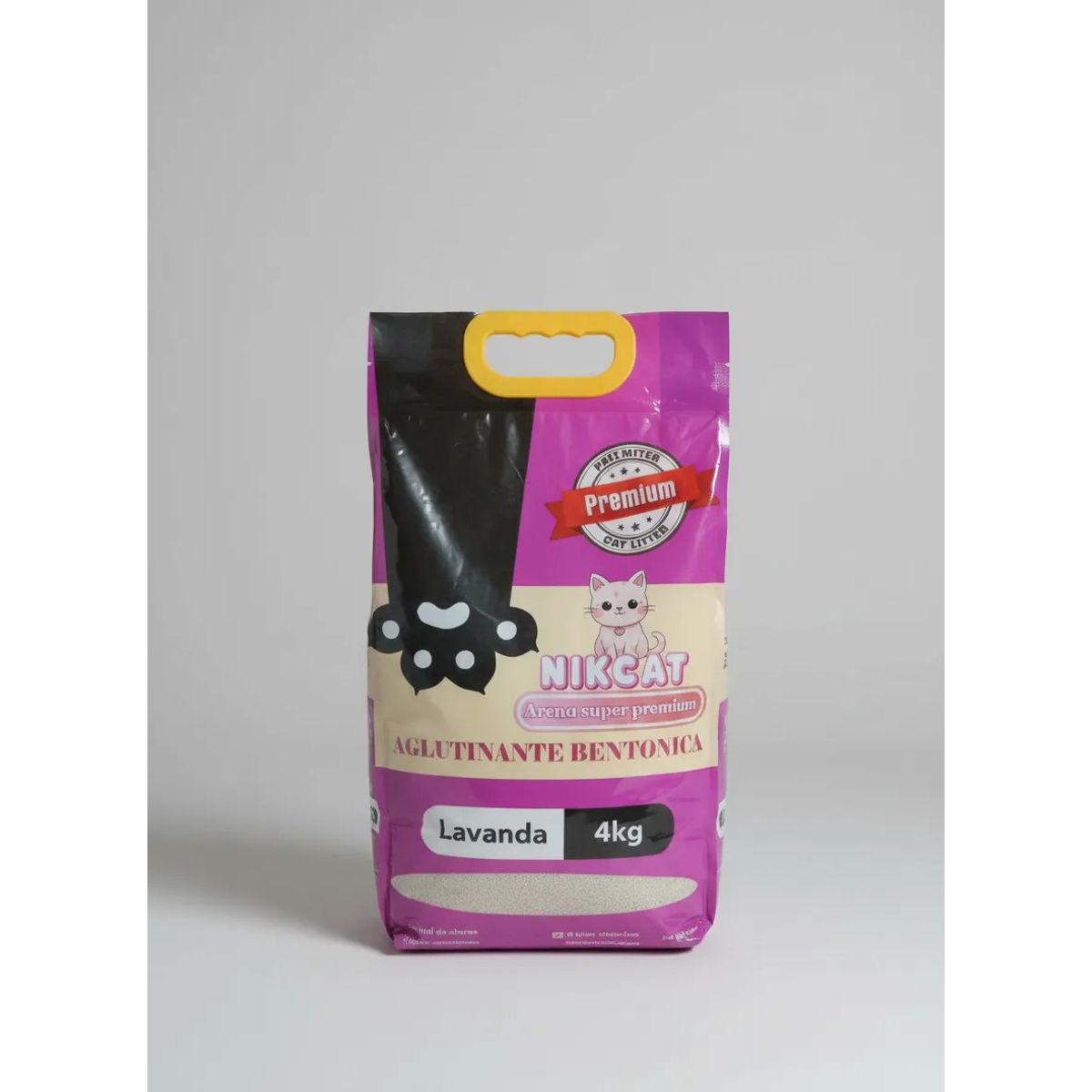 GENERICO - Arena Para Gato Nikcat Super Aglutinante Lavanda 4kg