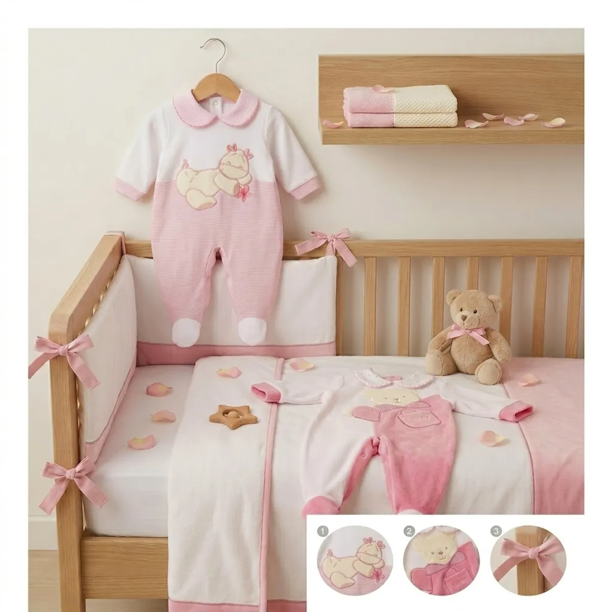 ENCANTO - Pack 2 Enteritos Bebé Unisex,Niño y Niña 100% Algodón 0/3m-Envio Gratis.