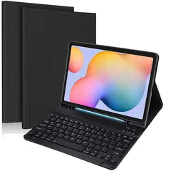 GENERICO - Funda con Teclado Samsung Tab A11+ Plus Negro