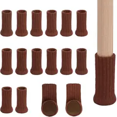 KUANGYE - 16 Calcetines Antideslizantes para Patas de Silla con Almohadillas de Fieltro