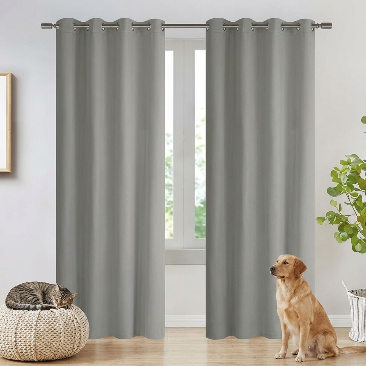 GENERICO - Set Cortinas Blackout 140x230cm 2 Paños 11