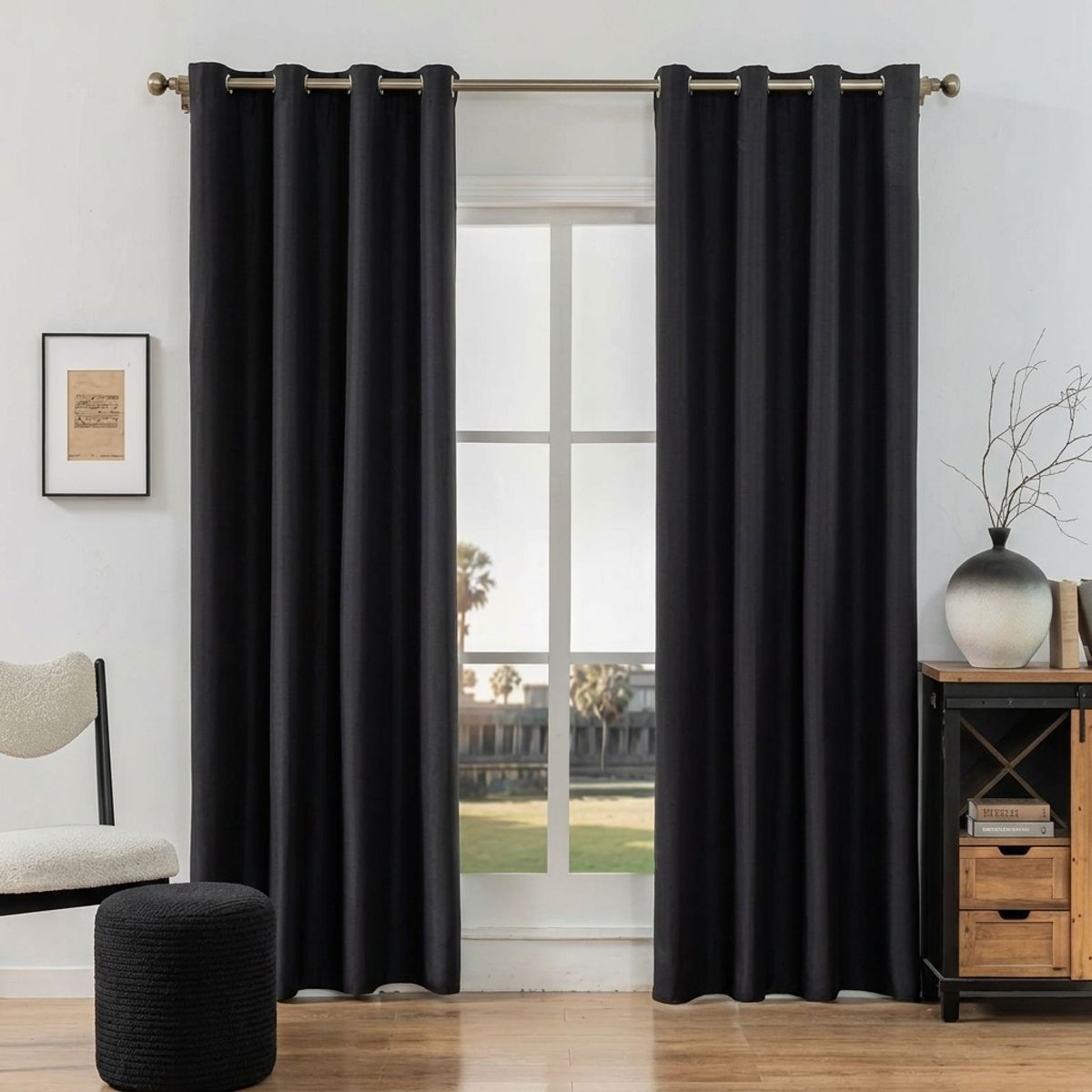 GENERICO - Set Cortinas Blackout 140x230cm 2 Paños 19