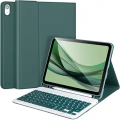 GENERICO - Funda con Teclado Samsung Tab A11+ Plus Verde Oscuro