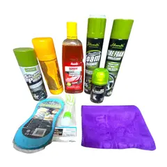 GENERICO - Kit De Limpieza Para Auto, Carro Interno Y Externo 9 Accesorios