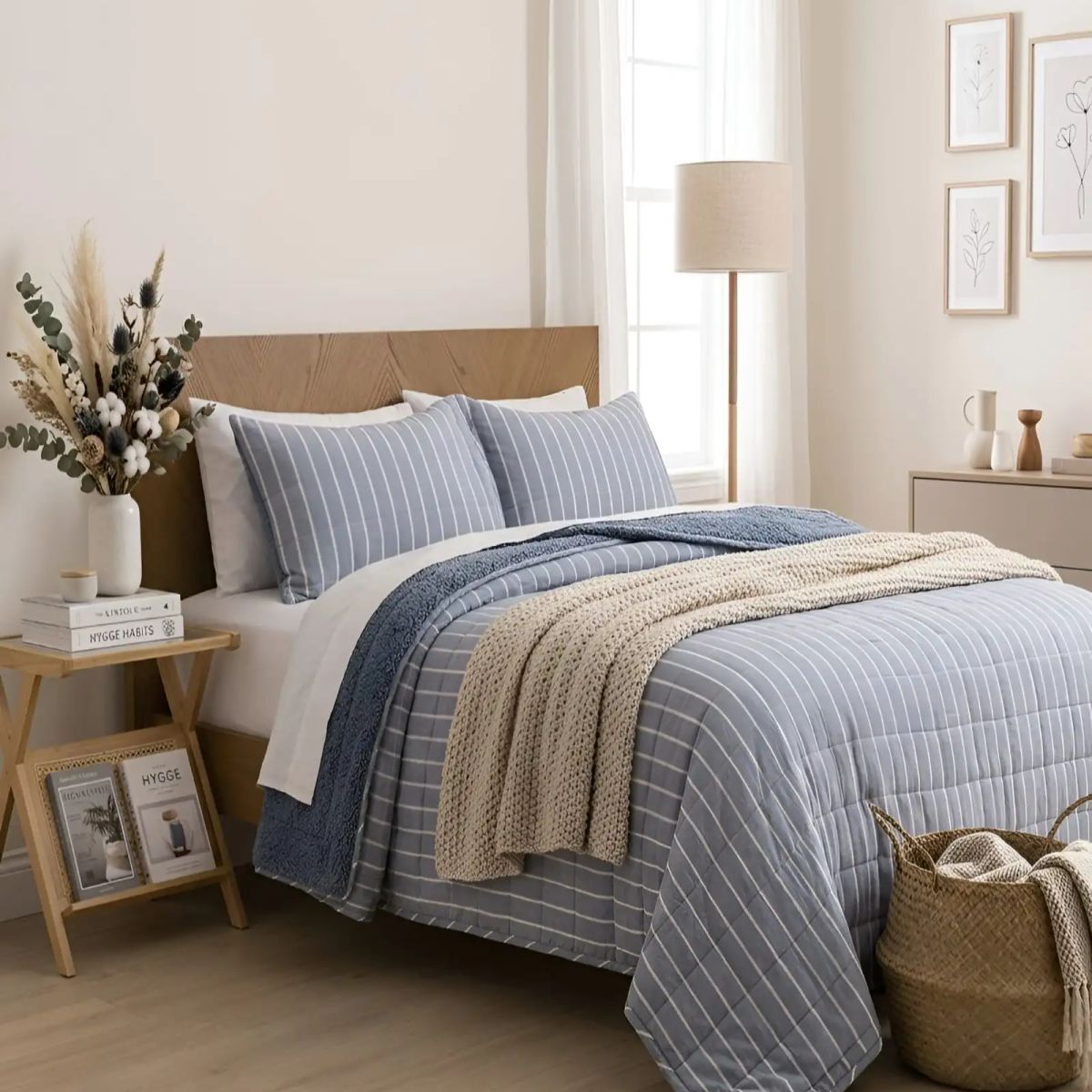 GENERICO - Plumon Quilt 2 Plazas Con Sherpa Palma Cationic Suave
