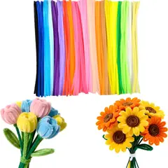 VERCI - Kit 1000 Chenilla 20 Colores Manualidad Infantil Creativa