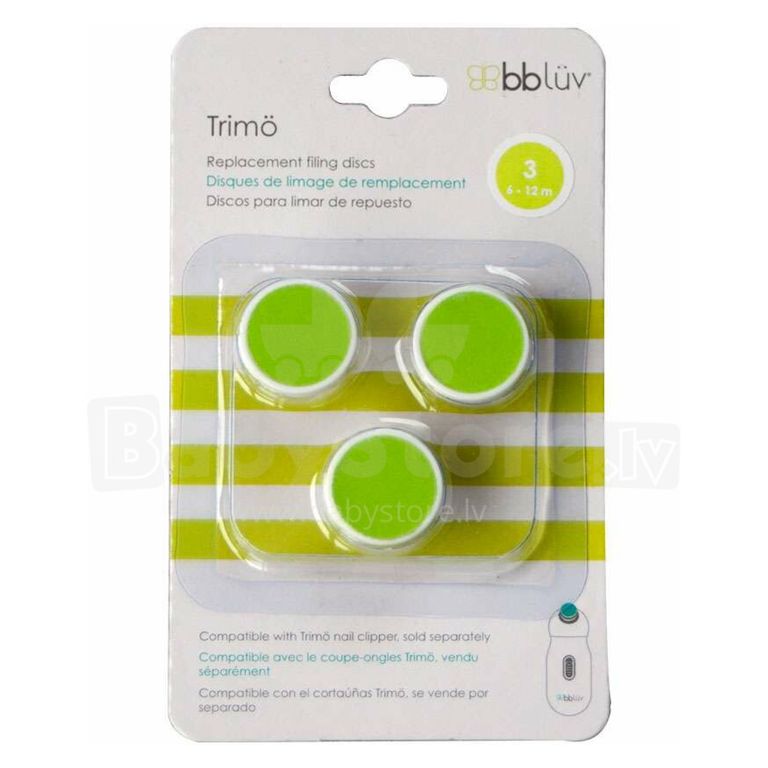 Repuestos Discos Limador De Uñas Trimö Para Bebé 3 Unidades