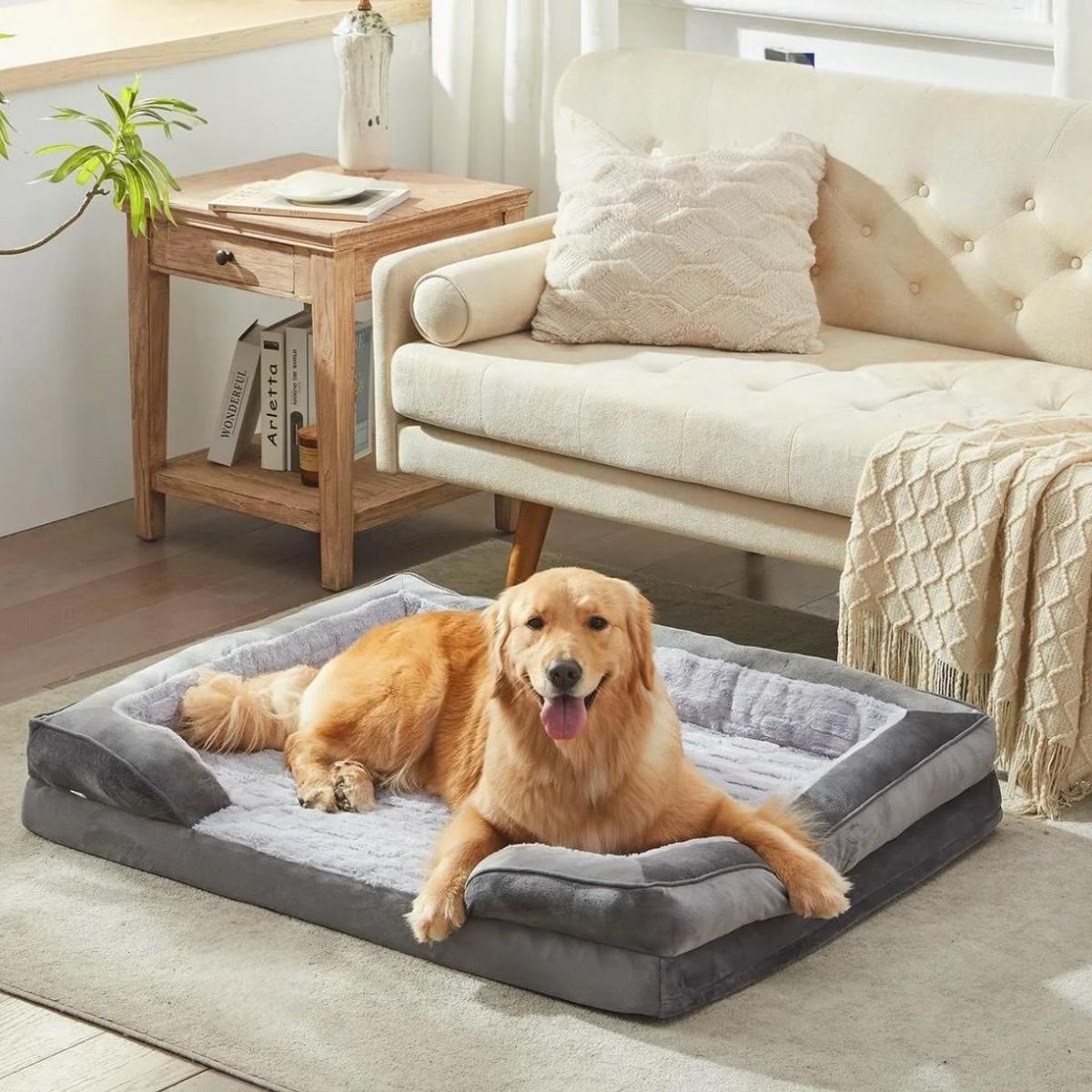 GENERICO - Cama Ortopédica Tipo Sofá Para Mascotas Perros Grandes