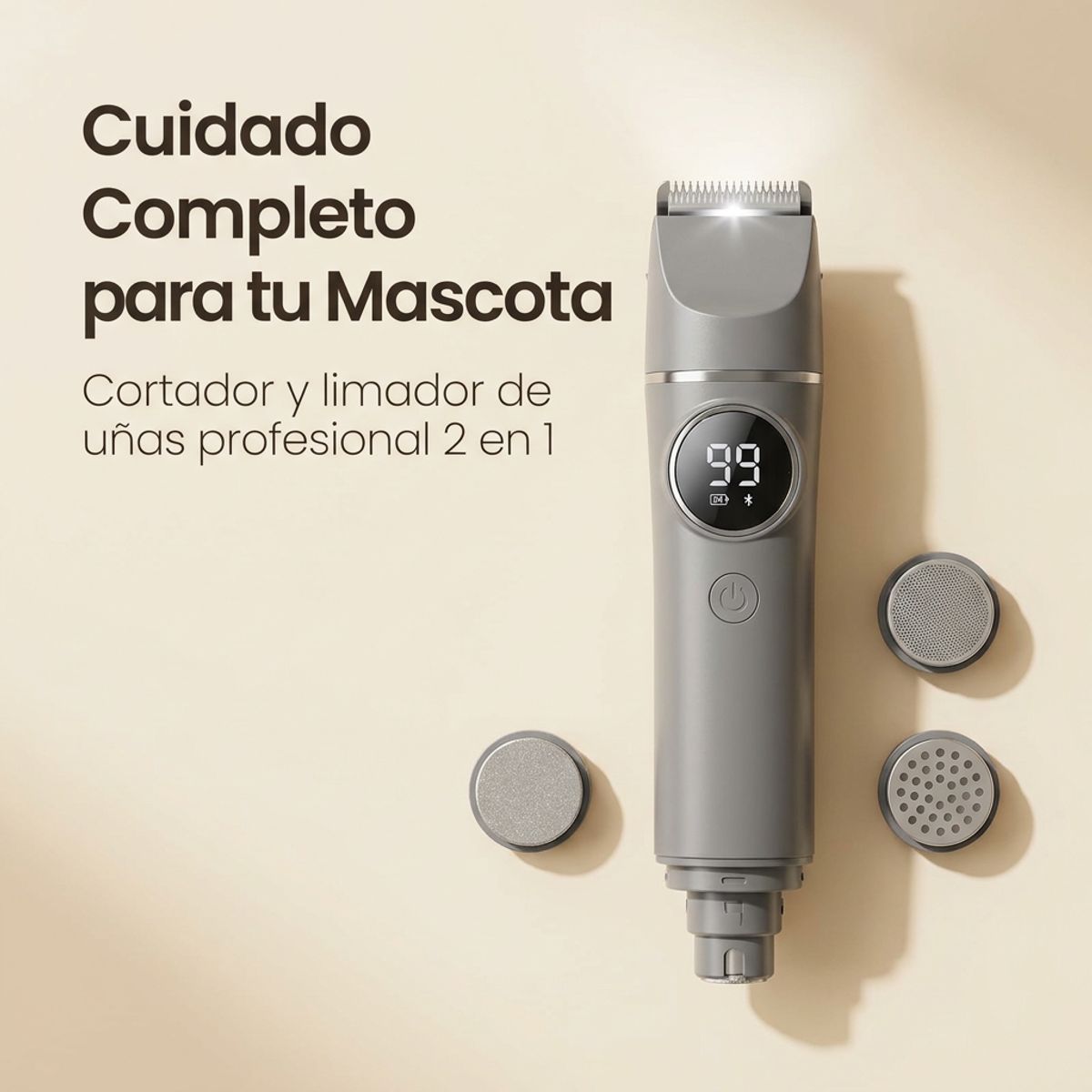 VERCI - Limadora Silenciosa Para Uñas Perro Y Gato Carga Usb