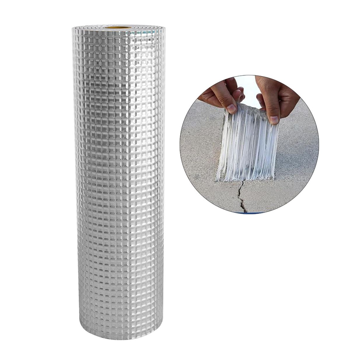 TSKY CHILE SHOPPING - Cinta Sellador Butilo Techo Gotera Impermeable 30cm X 5mts Reparación Goteras Techos Plateado