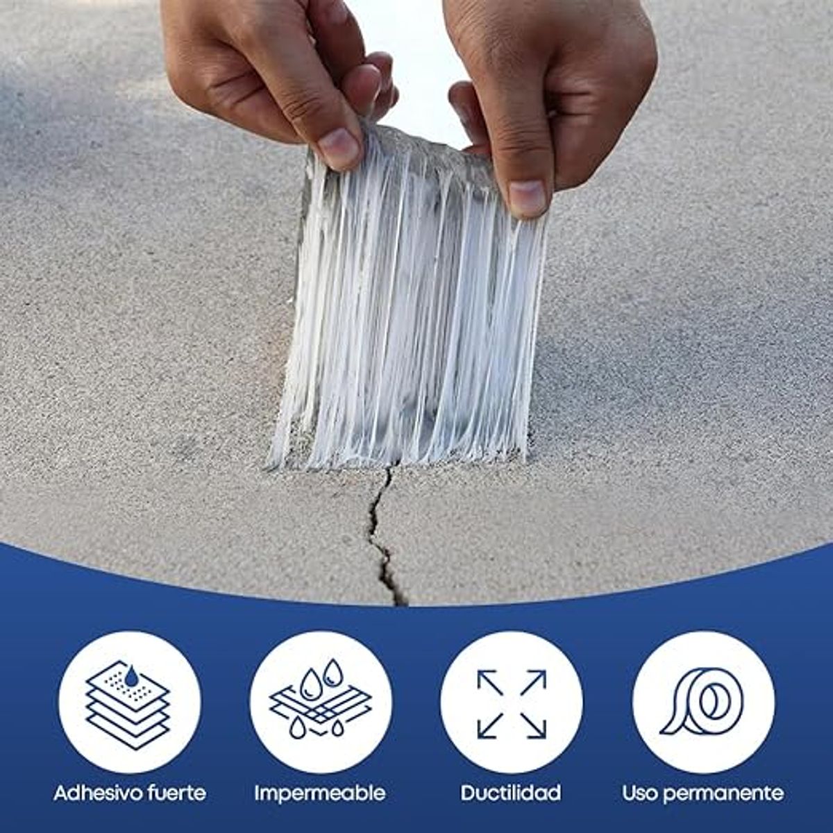 TSKY CHILE SHOPPING - Cinta Sellador Butilo Techo Gotera Impermeable 30cm X 5mts Reparación Goteras Techos Plateado