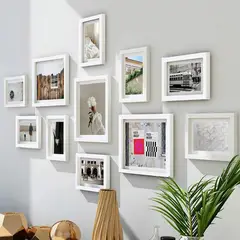 AIZO - Set de 11 Piezas de Marcos Decorativos para Pared Blanco