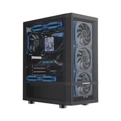 GENERICO - Gabinete Gamer Full Mesh Metálico Alto Flujo De Aire ATX Micro-ATX ITX