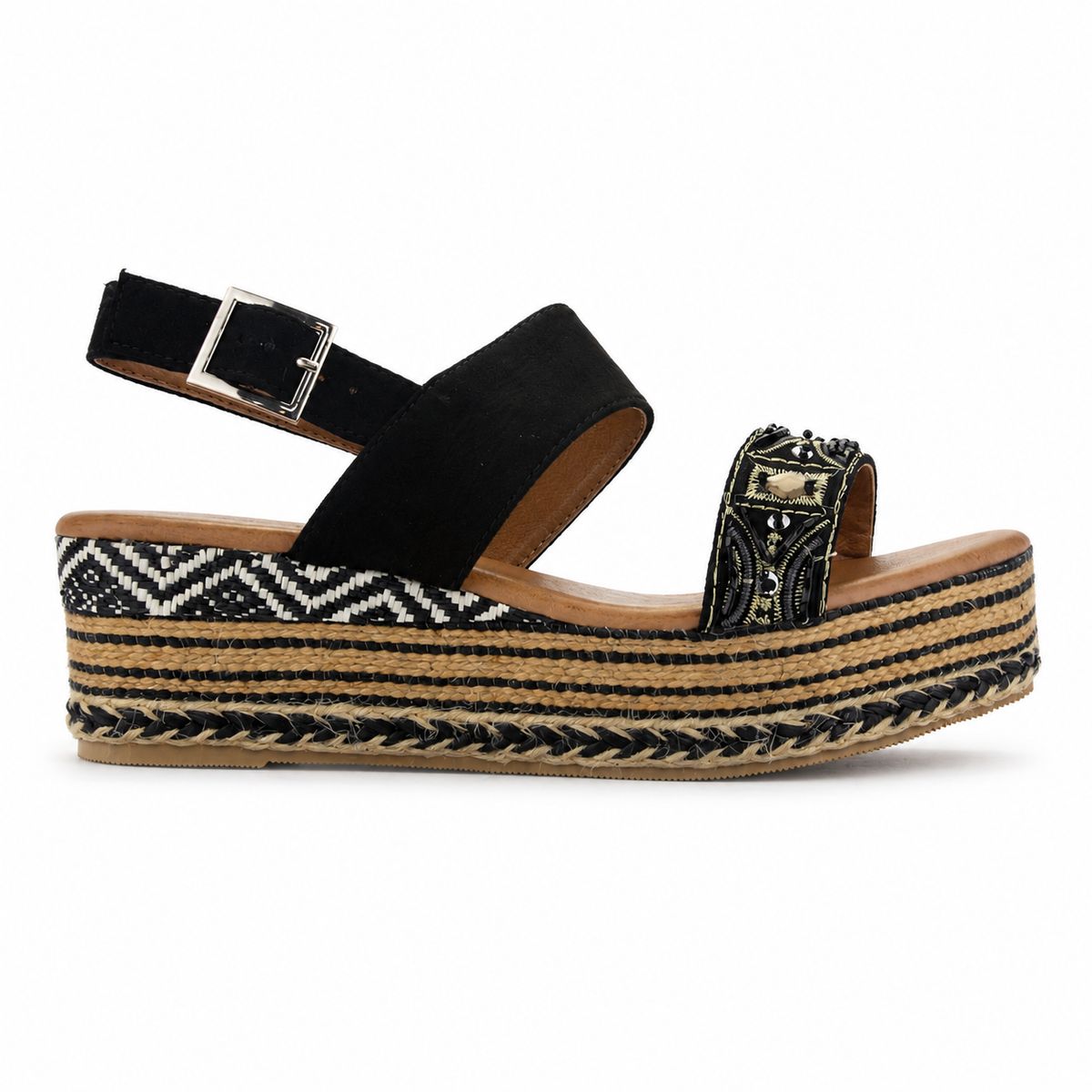 CHALADA - Sandalia Negro Mujer Casual Chalada Masie
