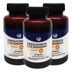 NATURAL FARM - Bisglicinato De Magnesio Nf 3 Frascos 3x60 Caps
