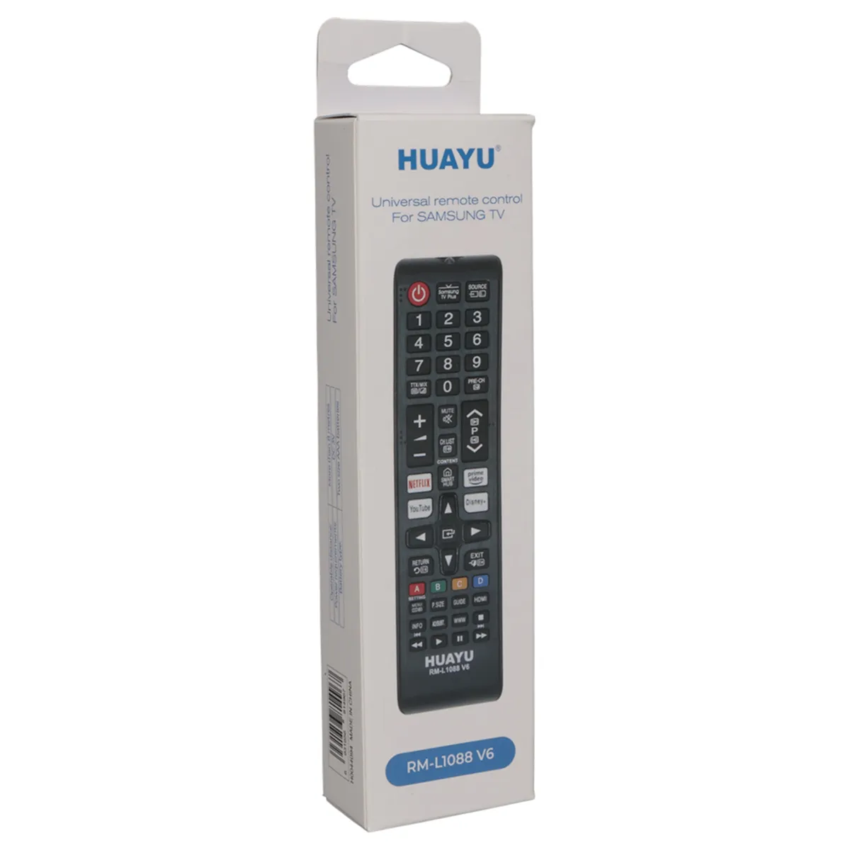 GENERICO - Control Remoto  Compatible con Samsung Smart TV LCD LED con Botones Netflix, Prime Video, Disney+ y Youtube