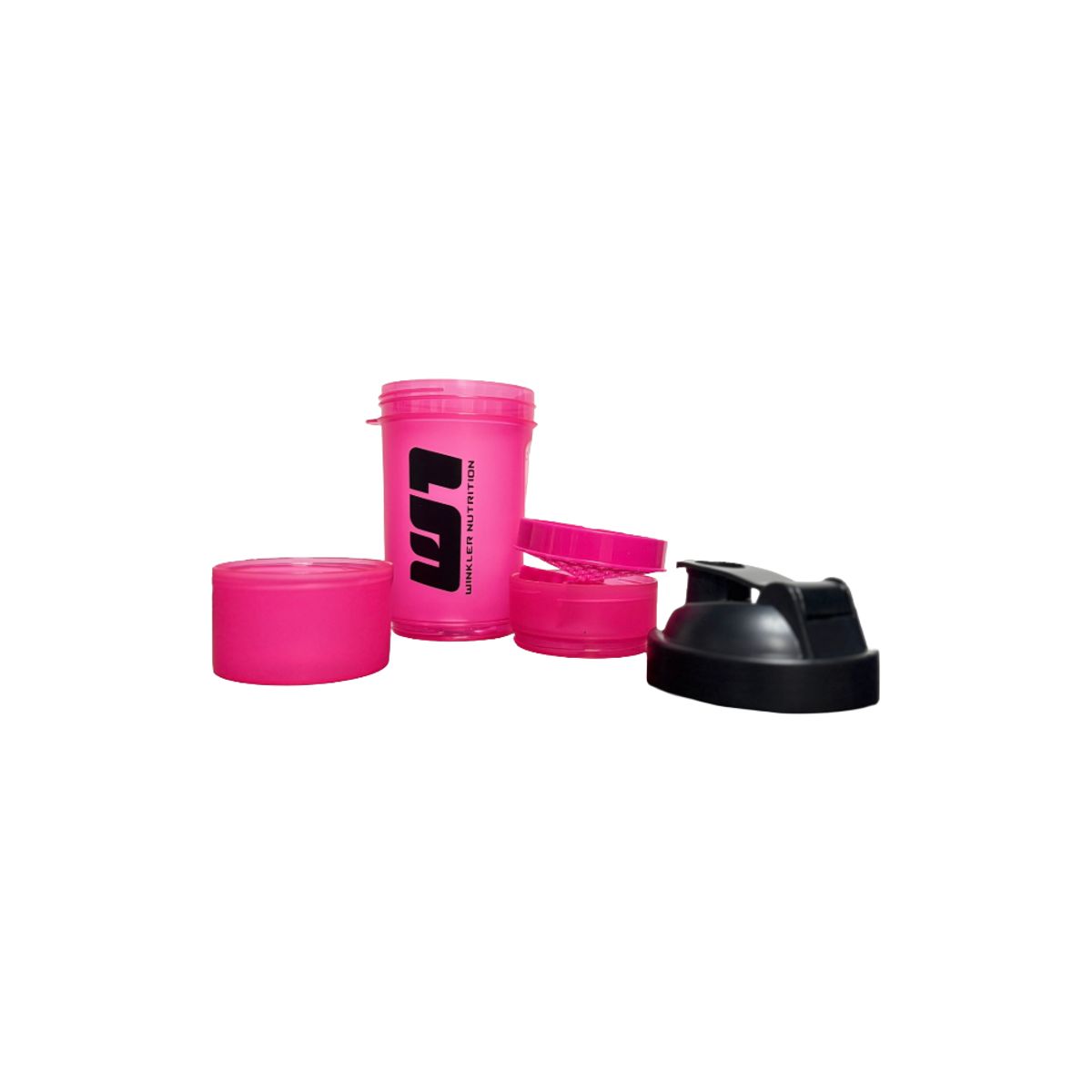 WINKLER NUTRITION - Shaker Rosado con pastillero 500 cc 500 ml