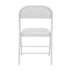 TODODESCUENTO - Silla Plegable Blanca Acolchada