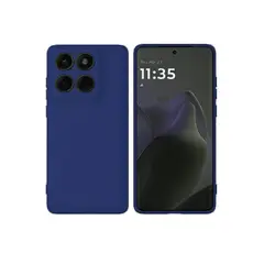 GENERICO - Carcasa Compatible Con Motorola Edge 70 5g Goma Azul Oscuro