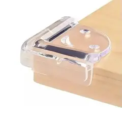 GENERICO - Protectores Esquina Silicona 16 Unidades Adhesivo Transparente BELUG