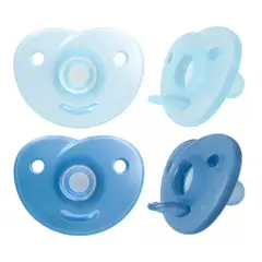 GENERICO - Chupete 0-3m, X 2, Azul Y Azul Claro BELUG