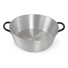 GENERICO - Paila de Aluminio Industrial para Freír 40 cm