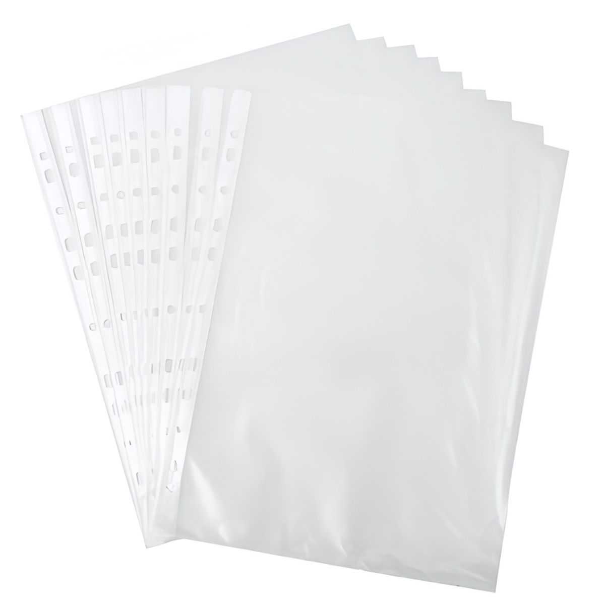 GENERICO - Fundas Plásticas Transparentes Tamaño Oficio Pack De 100