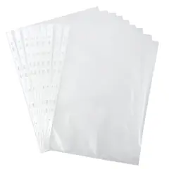 GENERICO - Fundas Plásticas Transparentes Tamaño Oficio Pack De 100